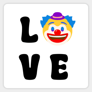 Love Clown Black Magnet